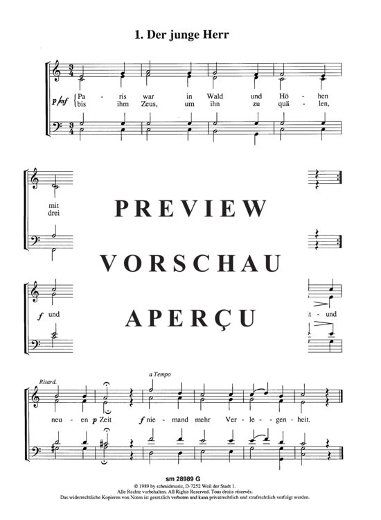 Product gallery: Page 3 of 5 Drei Humoresken , , (mixed choir)