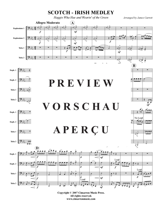 Product gallery: Page 2 of 9 Scotch-Irish Medley , , (Tuba Quartet: 2x Baritone, 2xTuba)