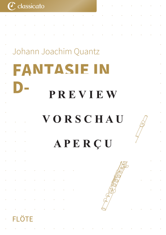 Product gallery: Page 2 of 5 Fantasie in D-Dur - QV 3:1.5 , , (transverse flute)