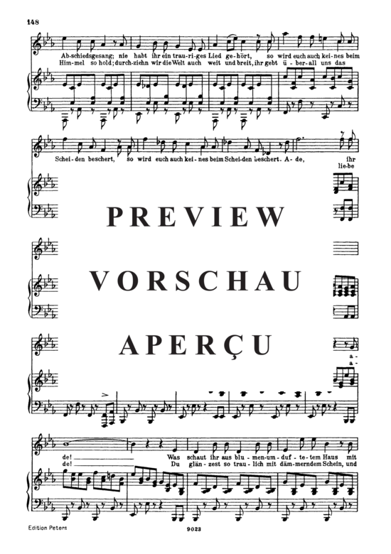 Product gallery: Page 4 of 6 Abschied D.957-7 (Schwanengesang), , High Voice and Piano