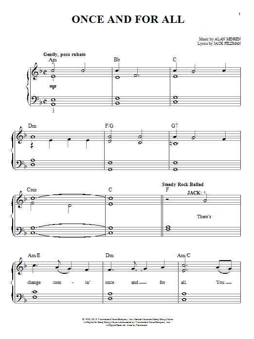 Produktbild zu: Once And For All (from Newsies)
