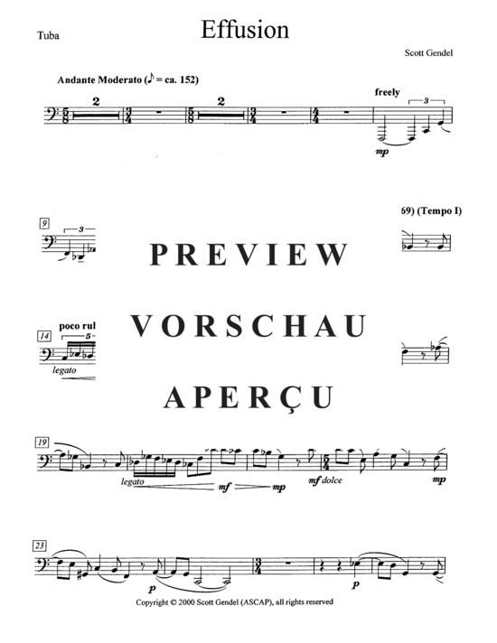 Produktgalerie: Seite 20 von 21 Effusion , , (Tuba + Klavier)