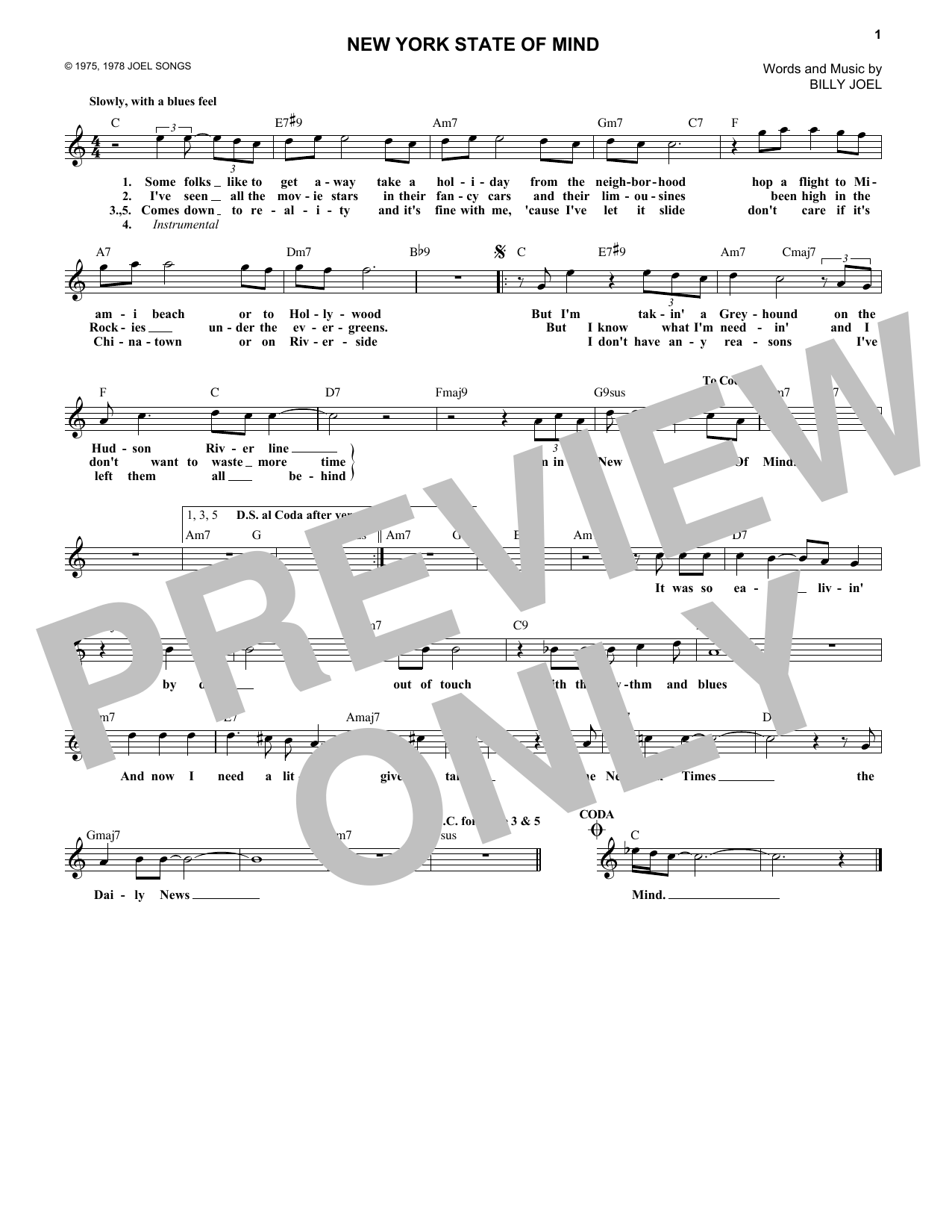 Produktbild zu: New York State Of Mind