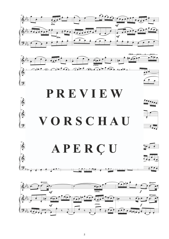 Produktgalerie: Seite 6 von 11 Flöten Sonate Nr. 4 in C-Moll BWV 1017, , Flöte und Cembalo/Klavier