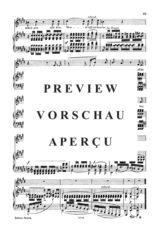 Product gallery: Page 3 of 3 Frühlingsnacht, Op.39 No.12, , Low Voice and Piano