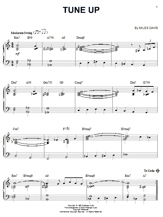 Product gallery: Page 1 of 1 Tune Up, Miles Davis