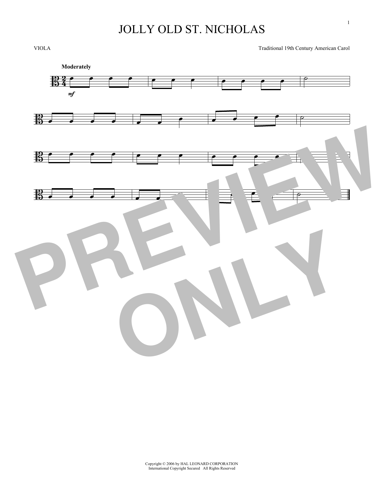 Product gallery: Page 1 of 1 Jolly Old St. Nicholas, 19th Century American Carol