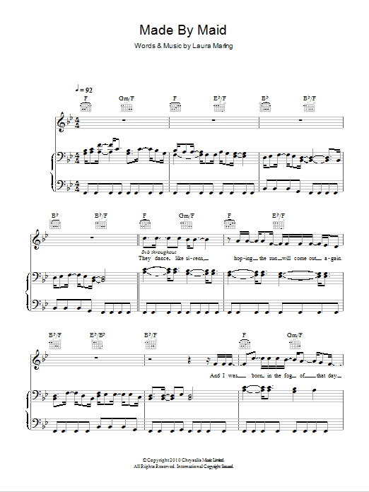 Produktgalerie: Seite 1 von 1 Made By Maid, Laura Marling, Gesang, Gitarre, Klavier