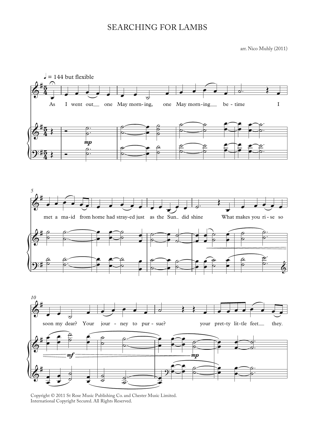 Product picture to: Searching For Lambs (from 'Four Traditional Songs')