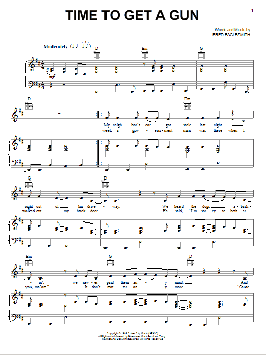 Produktgalerie: Seite 1 von 1 Time To Get A Gun, Miranda Lambert, Gesang, Gitarre, Klavier