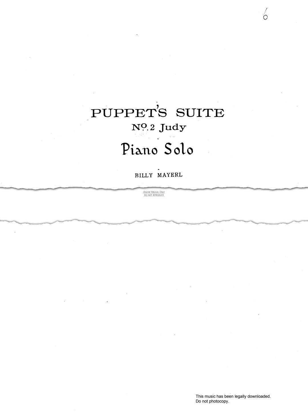 Product picture to: Judy (from 'Puppets Suite')