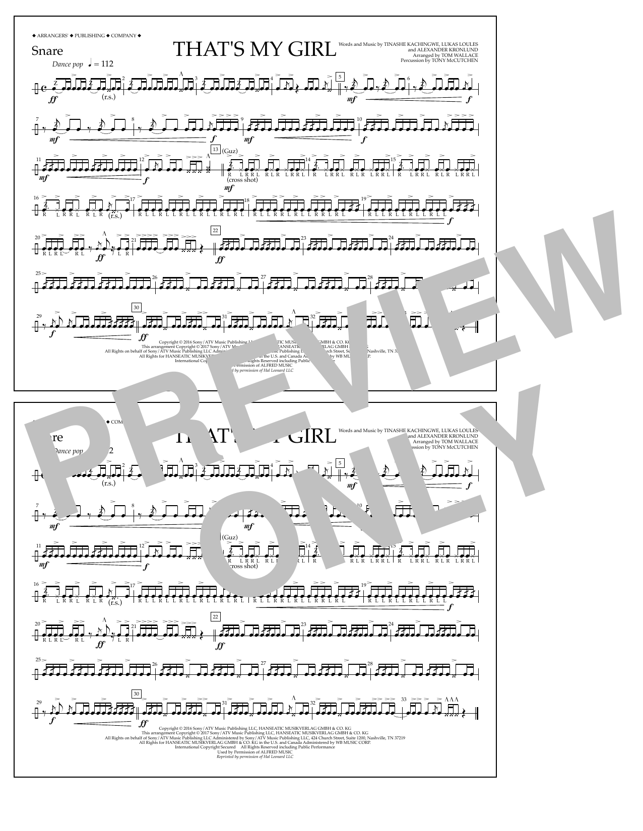 Produktbild zu: That's My Girl - Snare