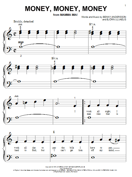 Product gallery: Page 1 of 1 Money, Money, Money, ABBA