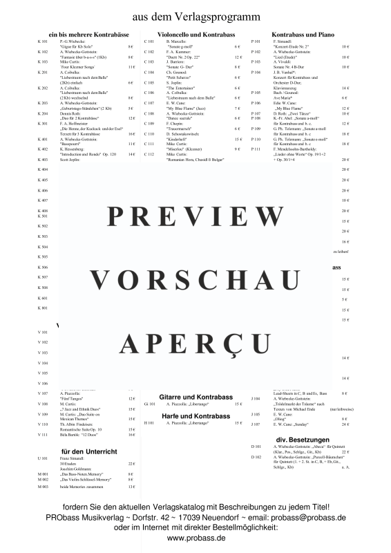 gallery: 12 Duos, , Violine und Kontrabass