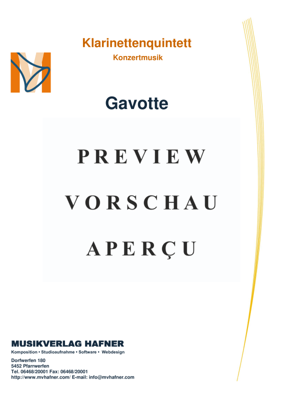gallery: Gavotte, , (Clarinet Quintet)