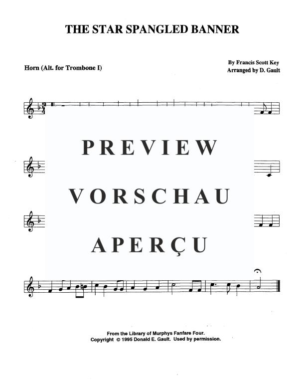 Produktgalerie: Seite 8 von 8 The Star Spangled Banner, , Blechbläser Quartett