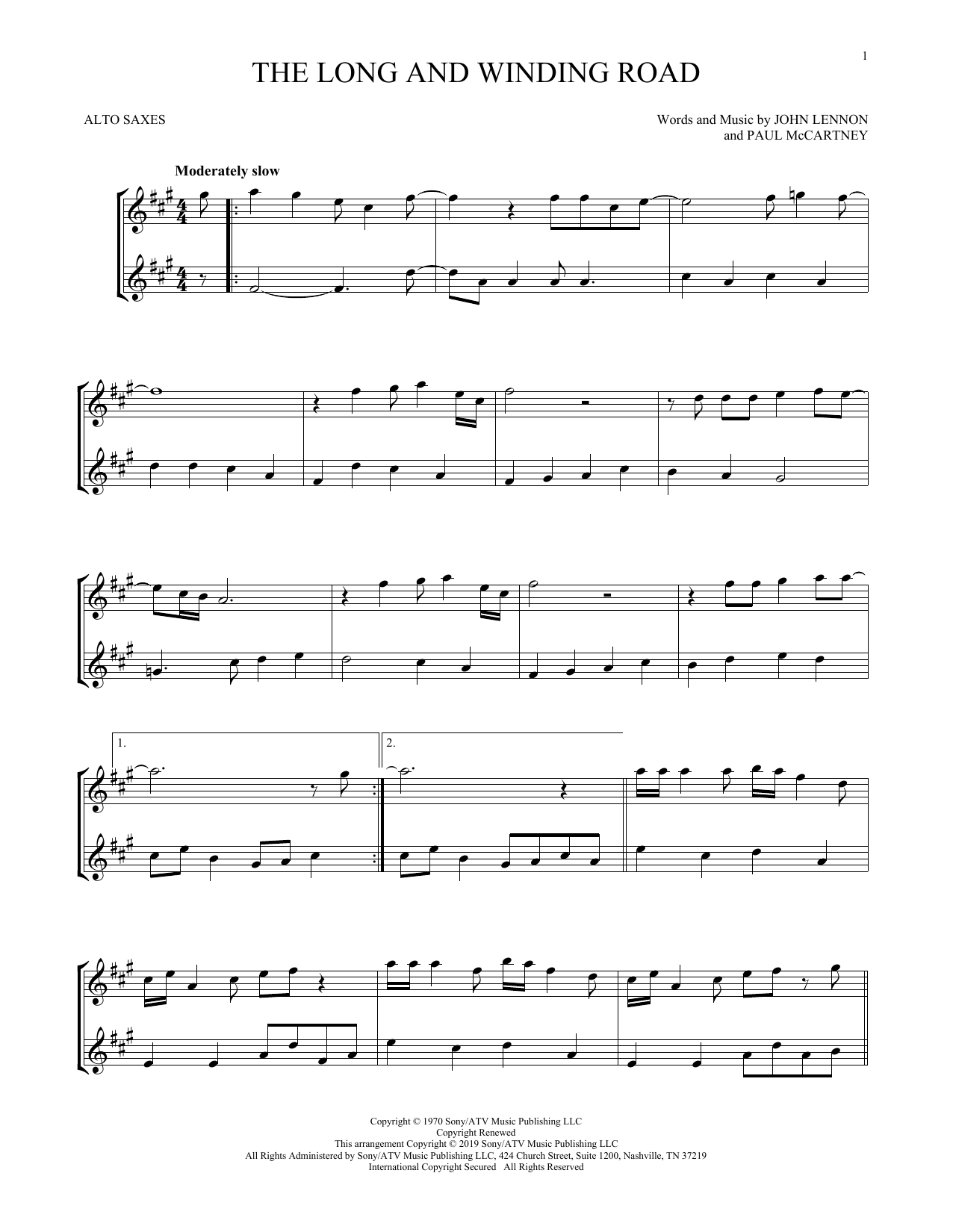 Product gallery: Page 1 of 1 The Long And Winding Road, The Beatles