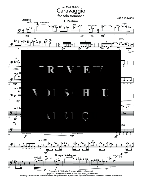 Product gallery: Page 6 of 10 Caravaggio, , (Trombone solo)