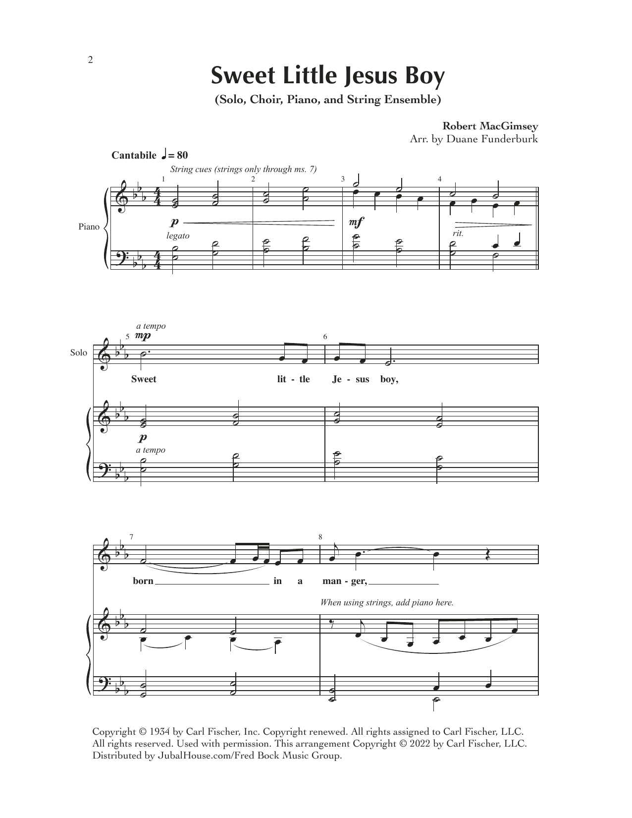 Produktbild zu: Sweet Little Jesus Boy