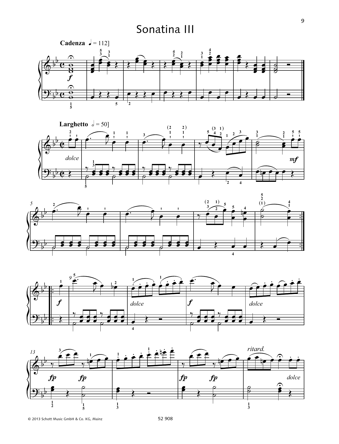 Produktbild zu: Sonatina III