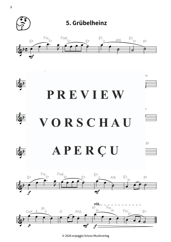 Product gallery: Page 11 of 11 Die Emoji-Suite - Smileys als Melodien für Sopran- oder Tenorsaxophon, , Tenor/Soprano Saxophone In B-Flat (Solo)