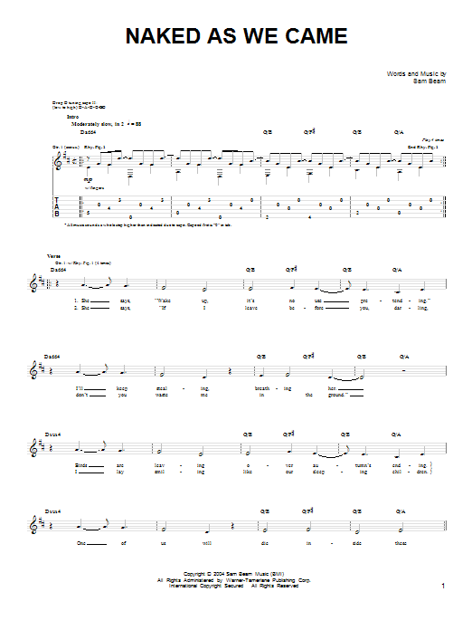 Product gallery: Page 1 of 1 Naked As We Came, Iron & Wine
