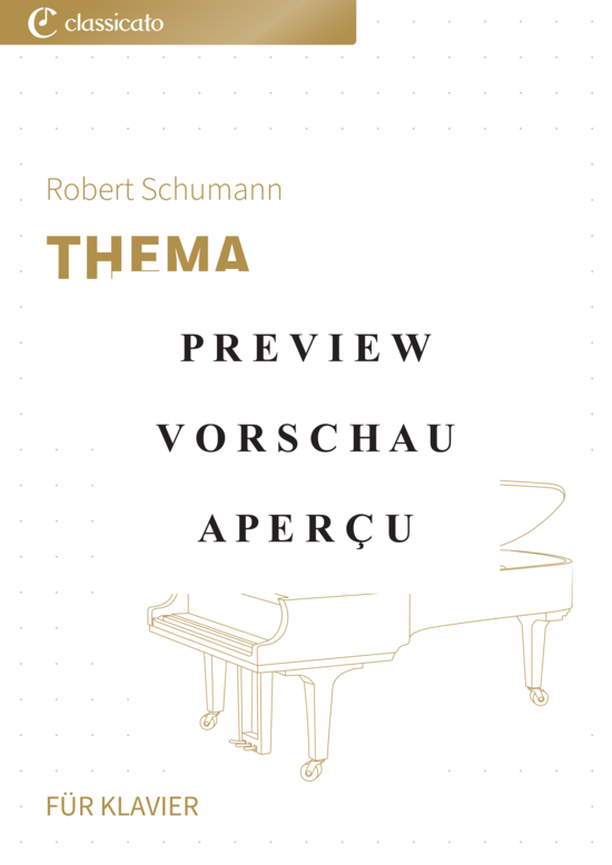 Produktgalerie: Seite 2 von 5 Thema - Nr. 34 aus Album für die Jugend op. 68 , , Klavier Solo