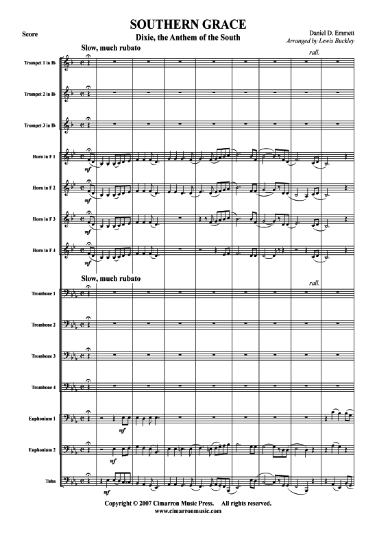 Product picture to: Southern Grace (Dixie) Traditional