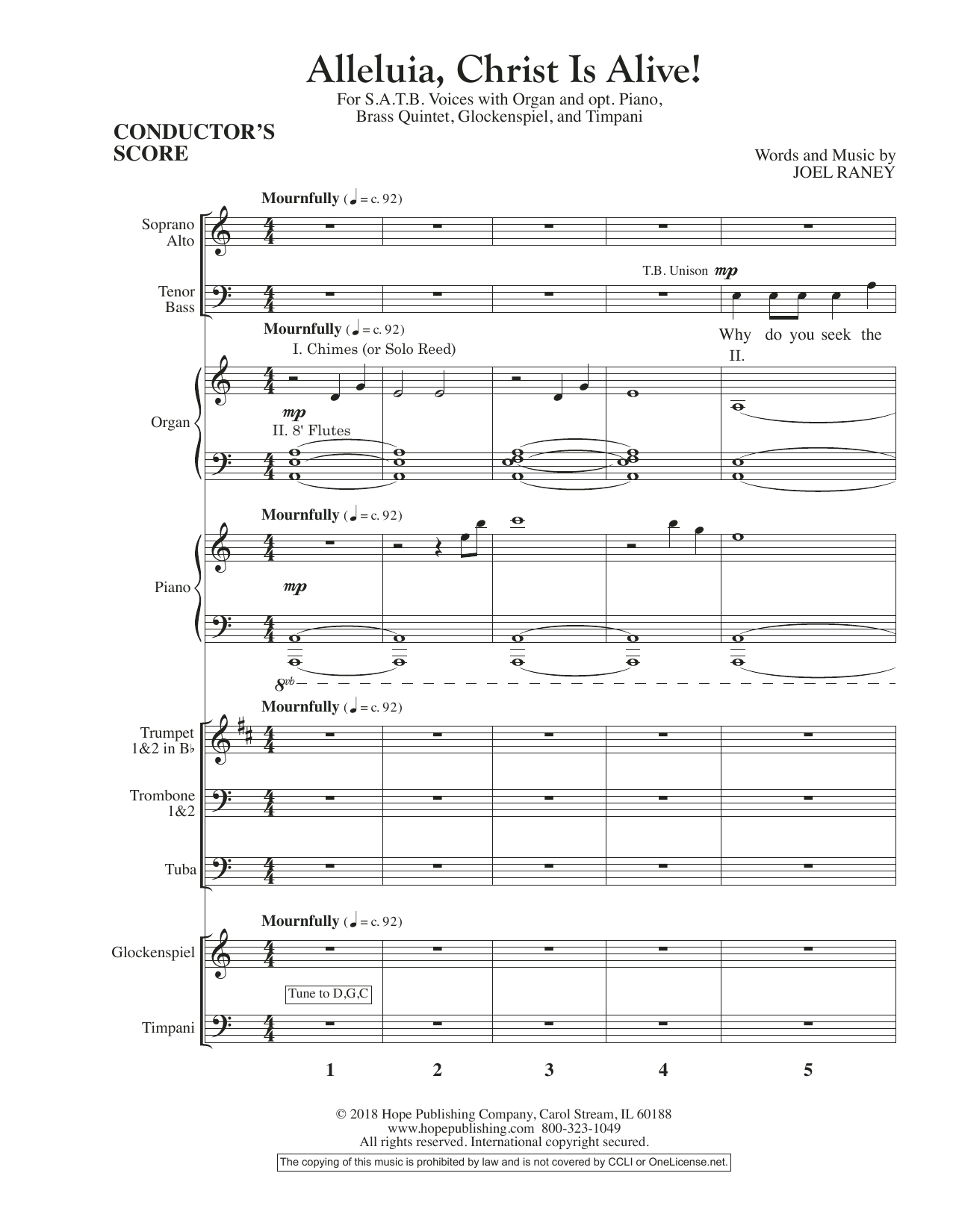 Product picture to: Alleluia, Christ Is Alive! - Full Score