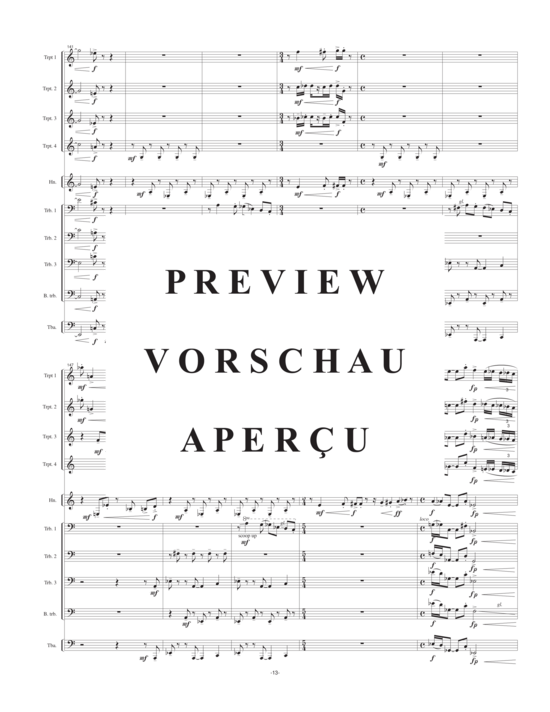 Product gallery: Page 16 of 21 Brom Bones (10-stimmiger Blechbläserchor) (4 Trompeten, 1 Horn, 3 Posaunen, 1 Bassposaune, 1 Tuba) , , )