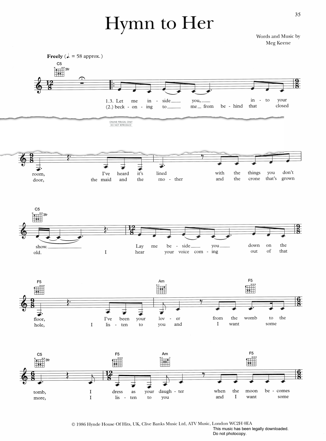 Produktbild zu: Hymn To Her