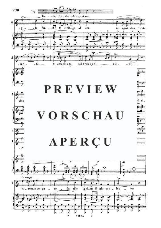 Produktgalerie: Seite 3 von 9 Qui la voce sua soave, , Gesang und Klavier