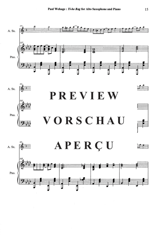 Product gallery: Page 16 of 21 Tibo Rag , , (alto saxophone + piano)