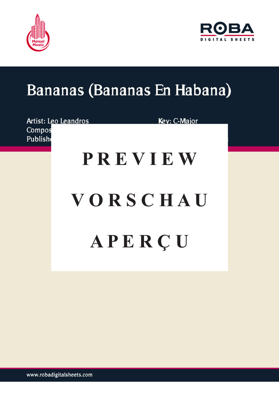 Produktgalerie: Seite 2 von 4 Bananas (Bananas En Habana), Leandros, 	Leo, Klavier und Gesang