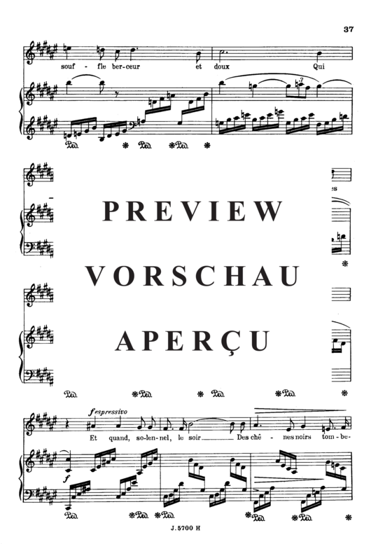 Product gallery: Page 5 of 6 En sourdine Op.58 No.2, , High Voice and Piano