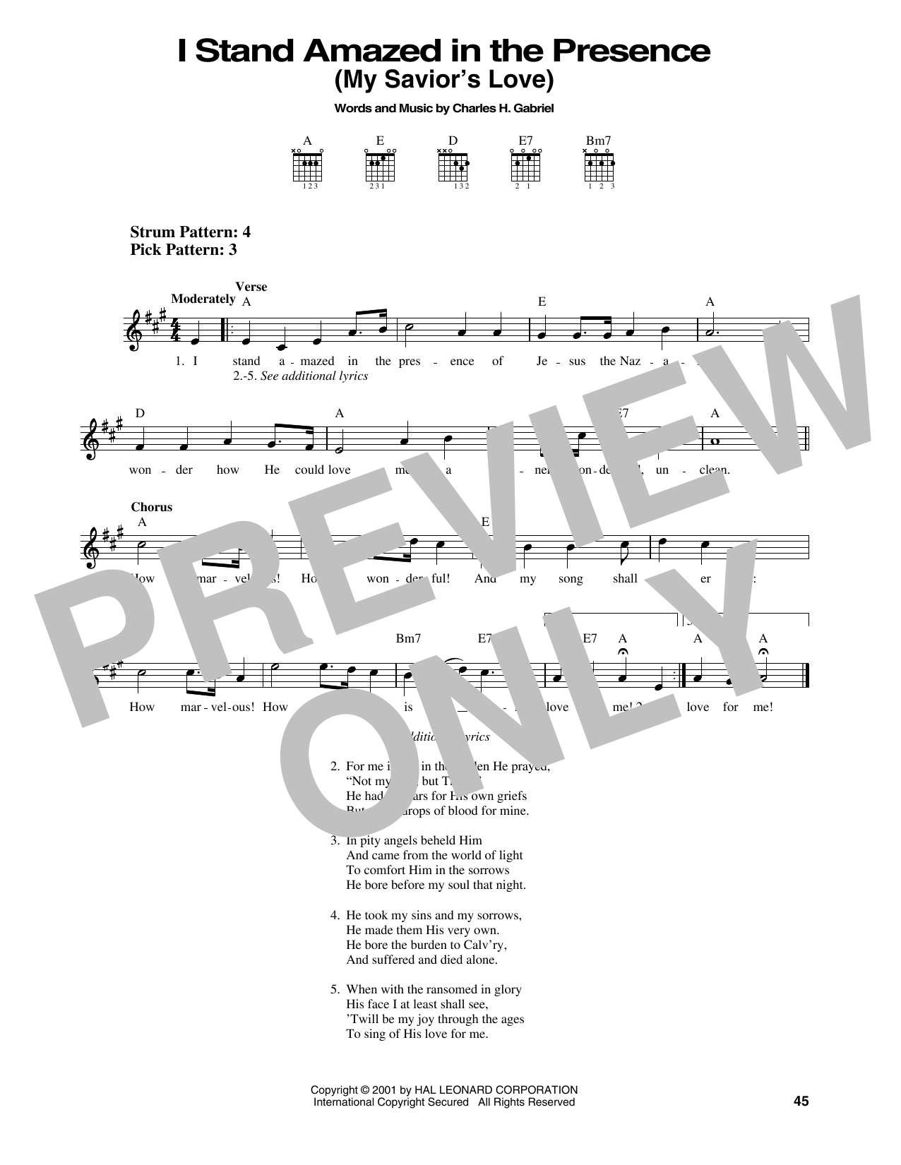 Produktbild zu: I Stand Amazed In The Presence (My Savior's Love)