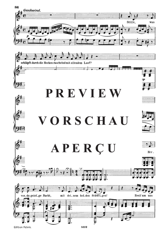 Product gallery: Page 4 of 11 Die Erwartung D.159, , Medium Voice and Piano