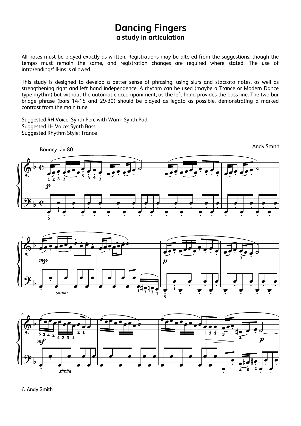 Produktgalerie: Seite 1 von 1 Dancing Fingers (LCME Electronic Keyboard Grade 3 List A), Andy Smith, Klavier