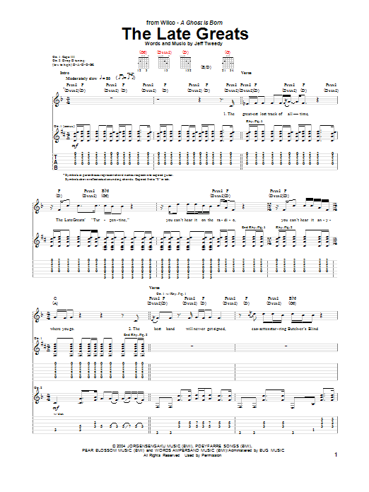 Produktgalerie: Seite 1 von 1 The Late Greats, Wilco, Gitarre