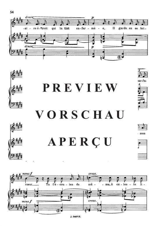 gallery: Le parfum impérissable Op.76 No.1 , , (Gesang mittel + Klavier)