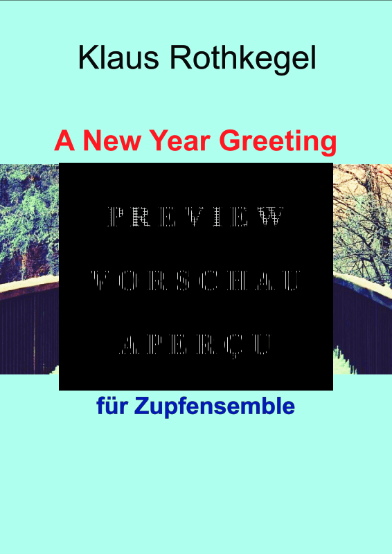 gallery: A New Year Greeting (Partitur), , Zupfensemble