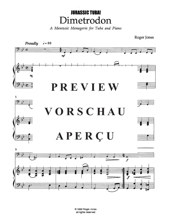 Produktgalerie: Seite 3 von 21 Jurassic Tuba , , (Tuba + Klavier)