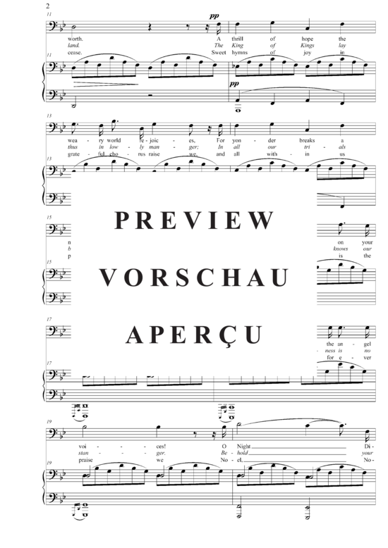 gallery: O Holy Night (Bariton + Klavier) , ,  (B-Dur)