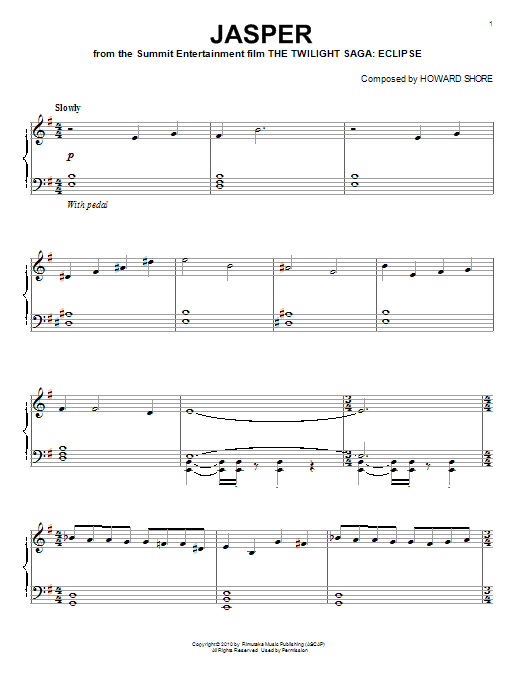 Product gallery: Page 1 of 1 Jasper, Howard Shore