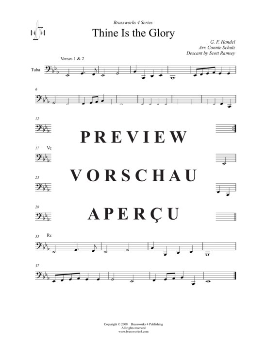 Produktgalerie: Seite 5 von 8 Thine is the Glory , , (Blechbläserquintett)