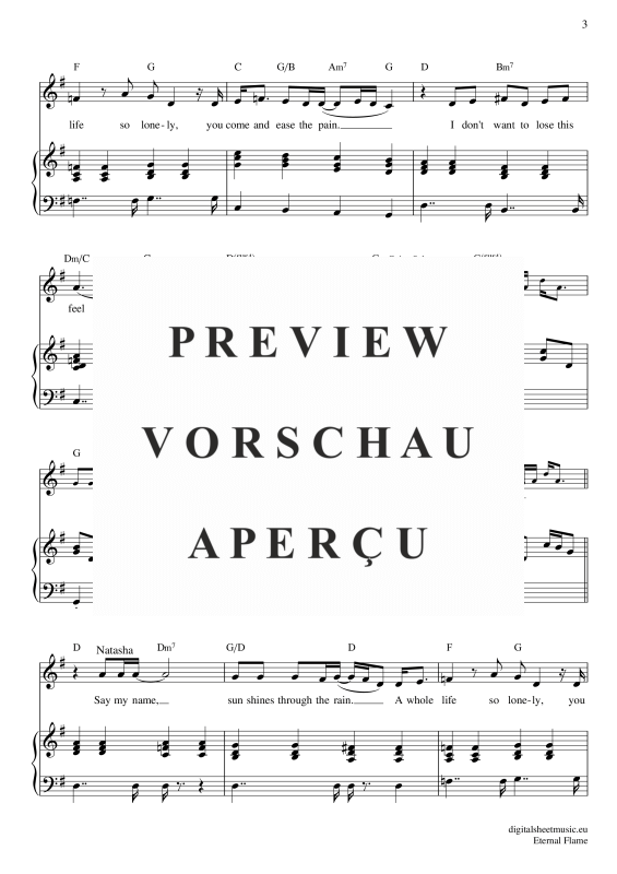 gallery: Eternal Flame , Kitten, Atomic, Voice with Piano Accompaniment