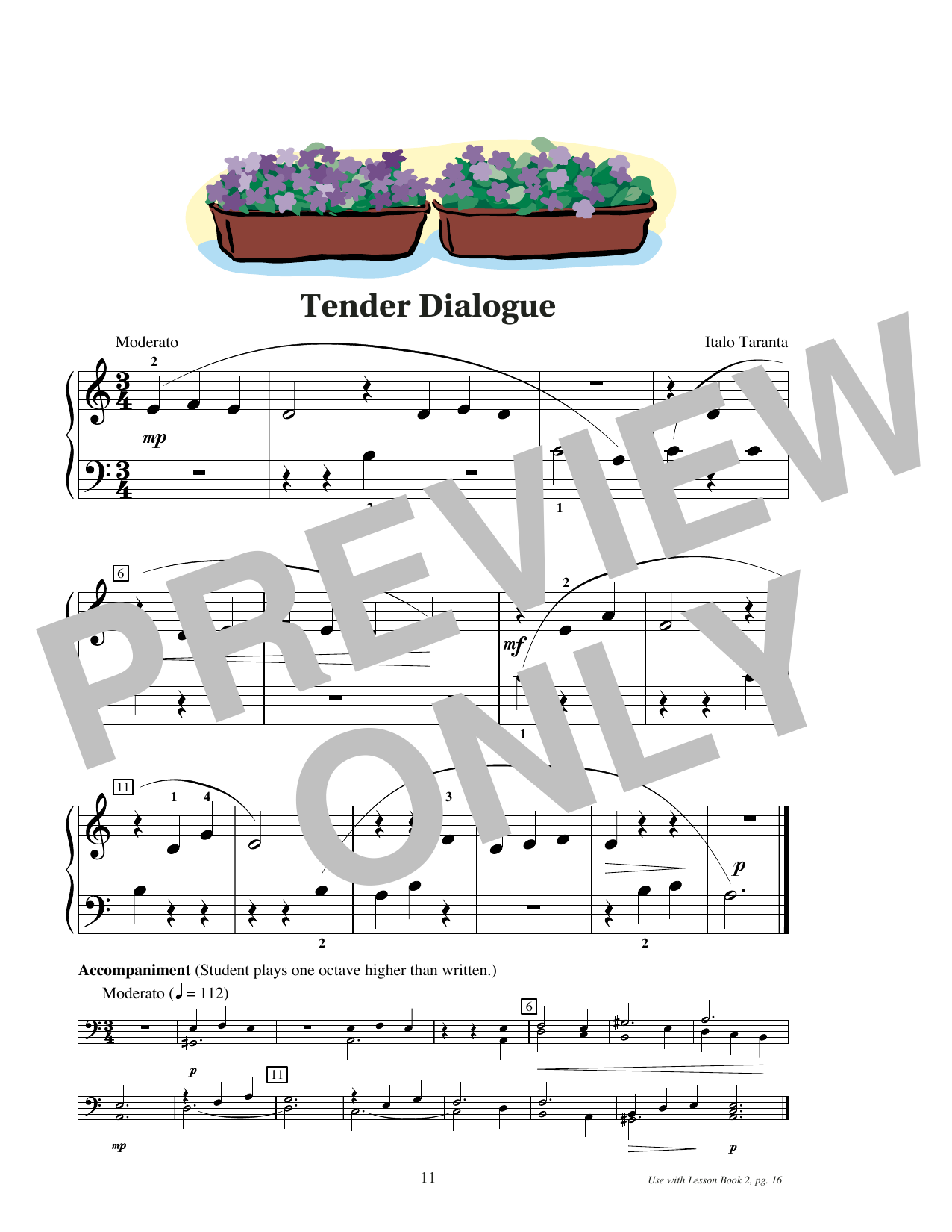 Produktgalerie: Seite 1 von 1 Tender Dialogue, Italo Taranta, Klavier