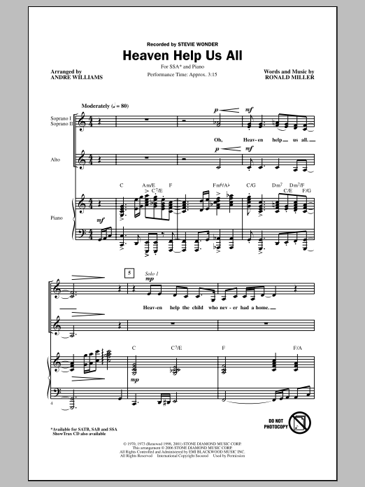 Produktgalerie: Seite 1 von 1 Heaven Help Us All, Andre Williams, Chor