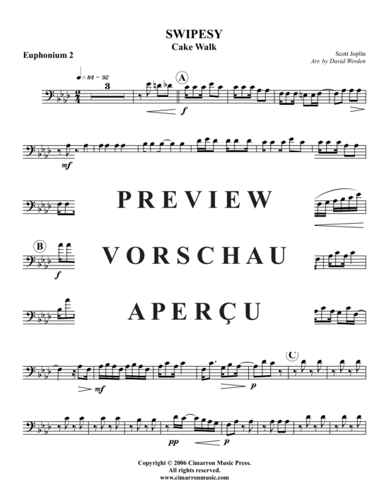 Product gallery: Page 10 of 17 Swipesy Cake Walk , , (Tuba Quartet: 2x Baritone, 2xTuba)