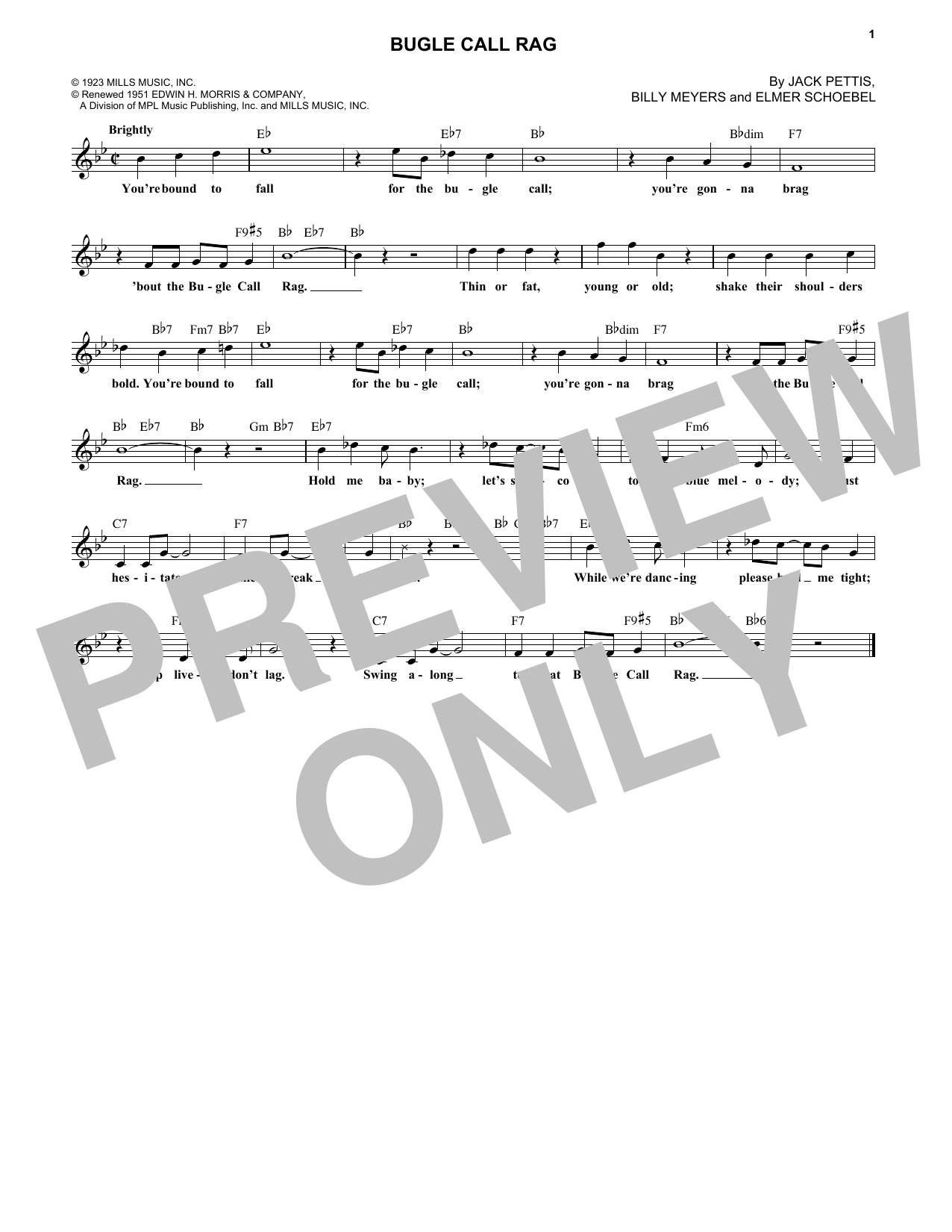 Product picture to: Bugle Call Rag
